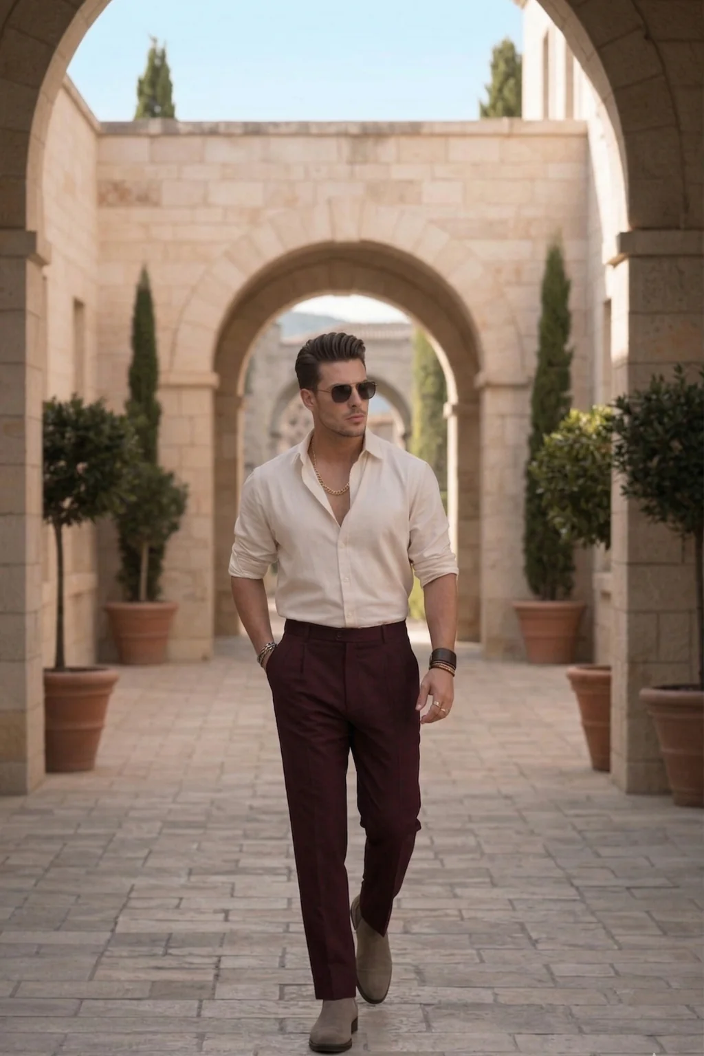 The Portofino Heritage Set (Cream & Wine) - Image 2