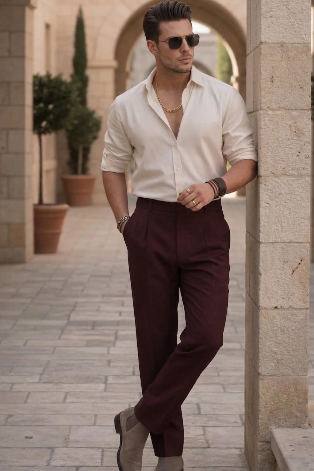 The Portofino Heritage Set (Cream & Wine) - Image 3