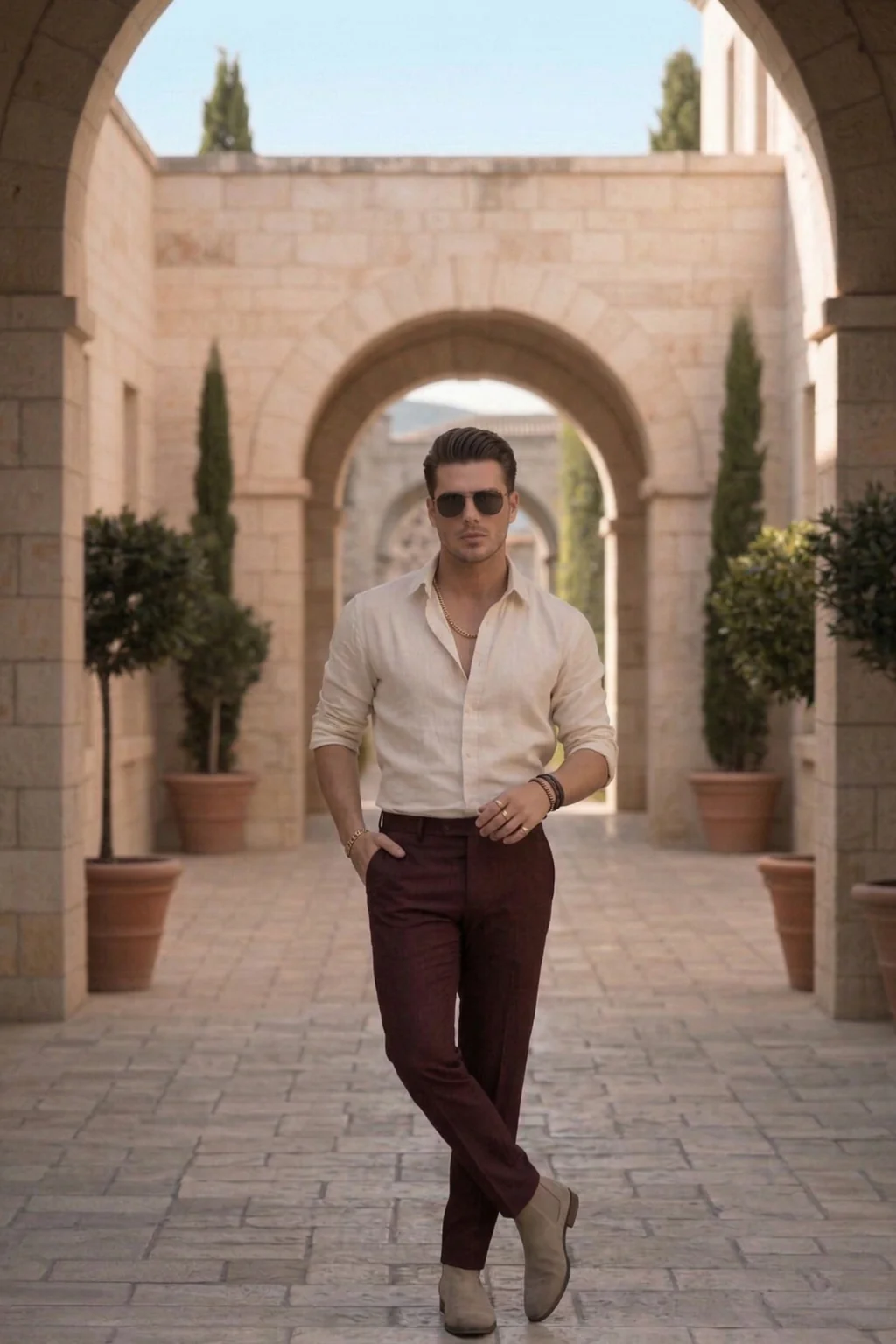 The Portofino Heritage Set (Cream & Wine) - Image 4