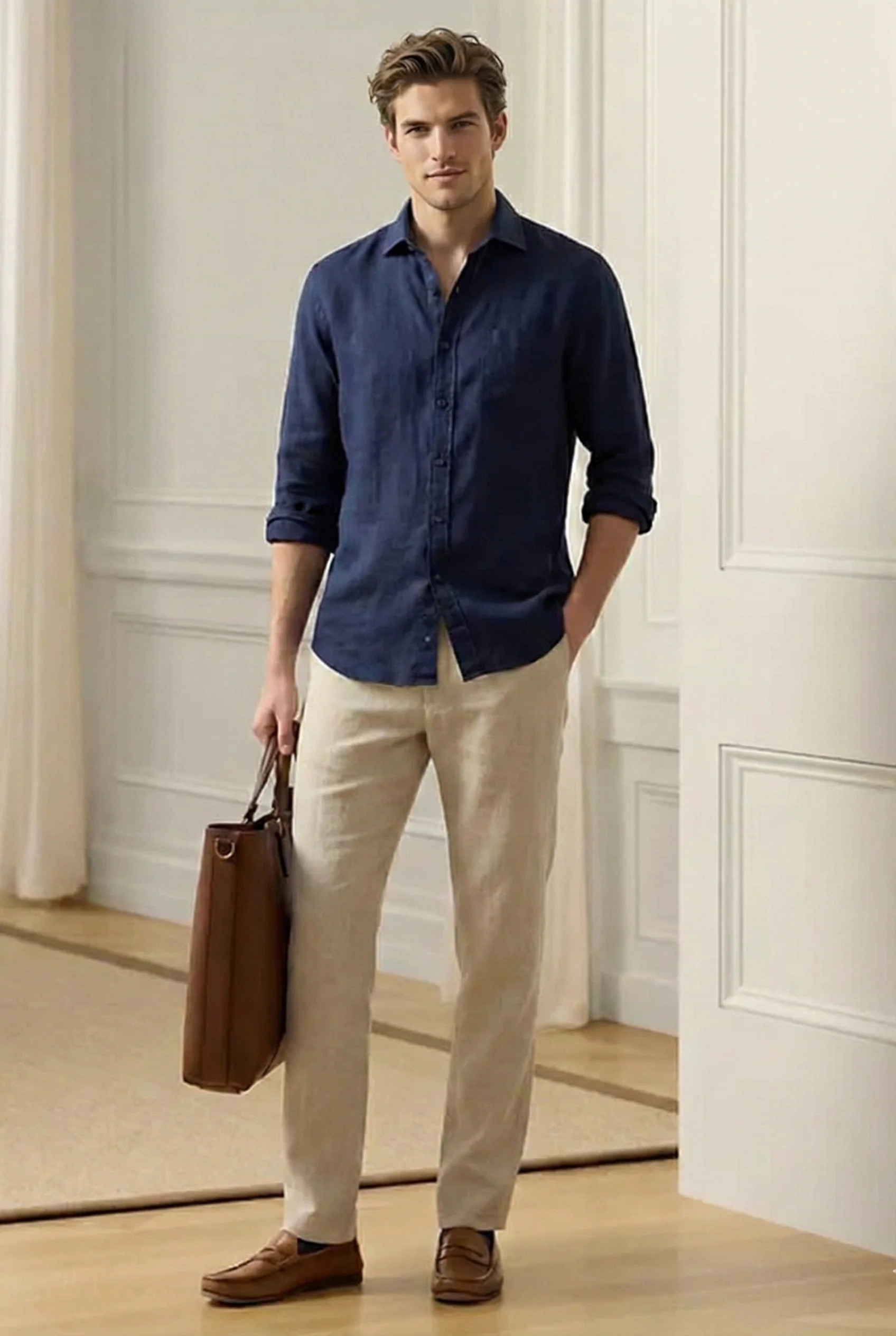Old Money Classic Combo (Navy & Beige) - Image 4