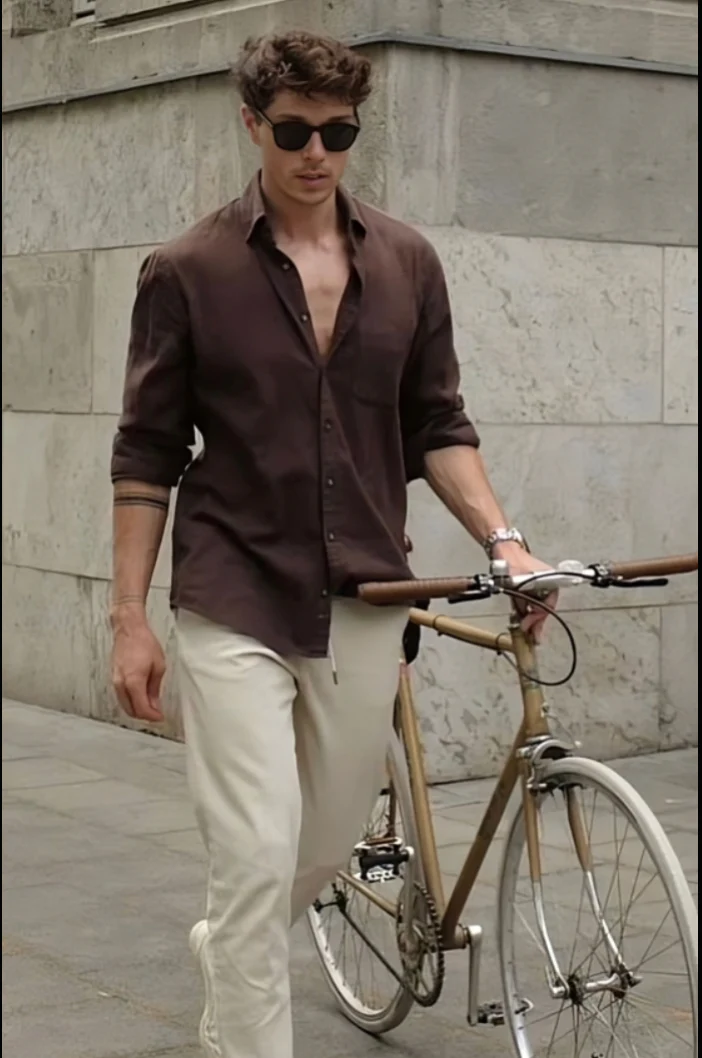 Old Money Shirt Brown - Image 3