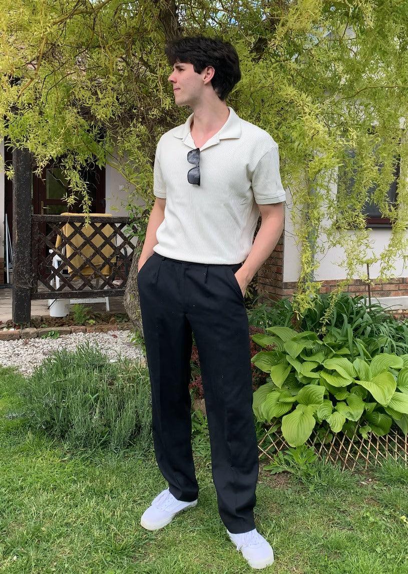 Old Money Woolen Structure Polo T-Shirt - Image 6