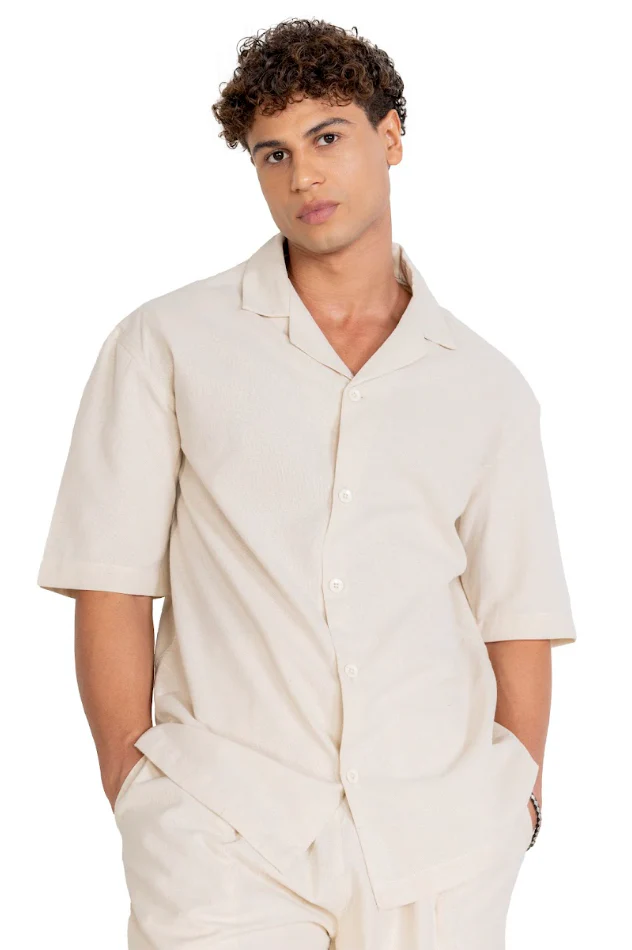 The Old Money Cuban Collar Combo (Beige) - Image 4