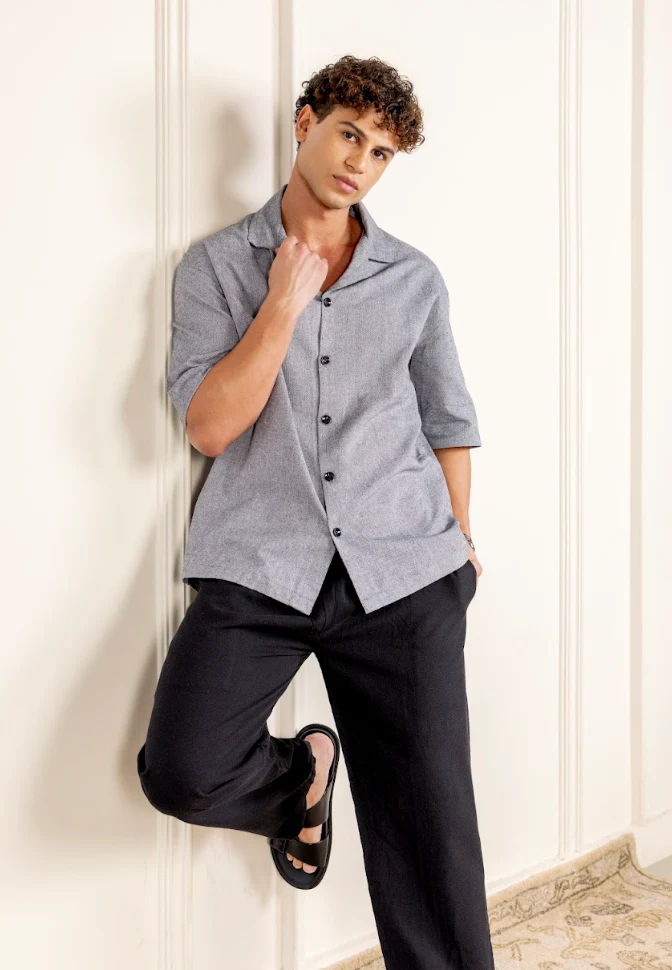 Old Money Cuban Collar Combo (Grey & Black) - Image 3
