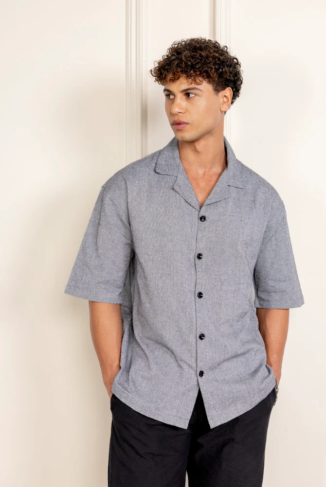 Old Money Cuban Collar Combo (Grey & Black) - Image 4