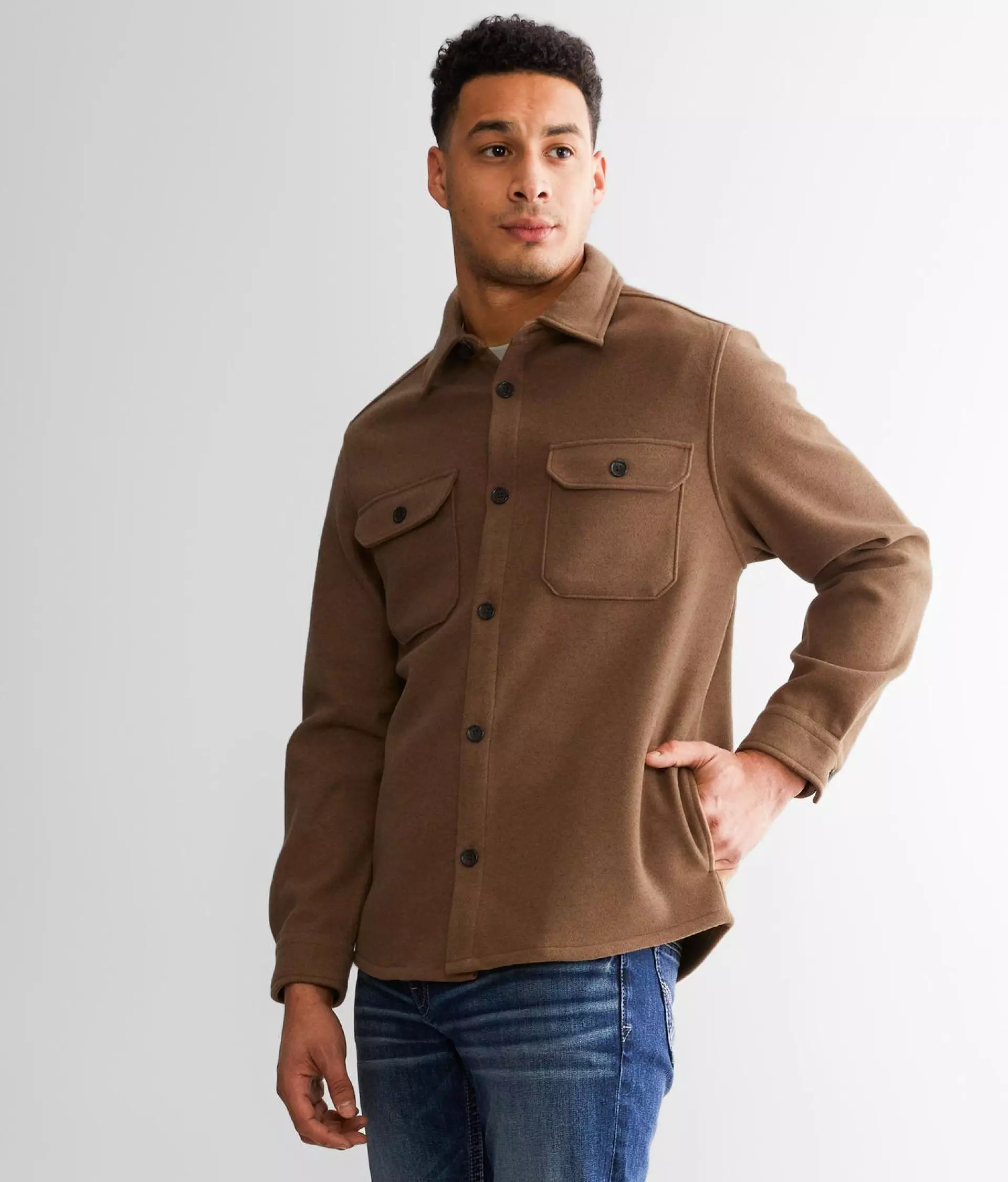 The Old Money Velvet Shacket (Brown) - Image 4